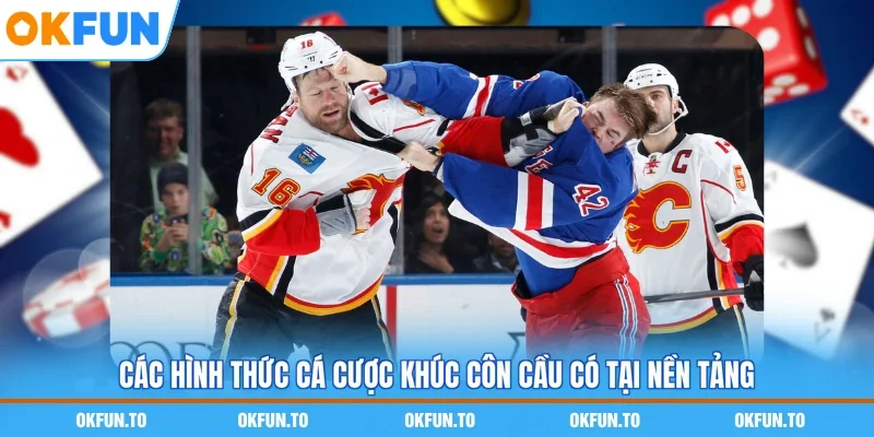 Các hình thức cá cược khúc côn cầu có tại nền tảng
